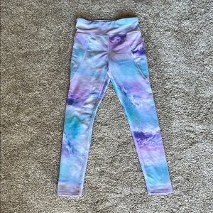 Old Navy Powersoft Girls Pastel Galaxy Leggings